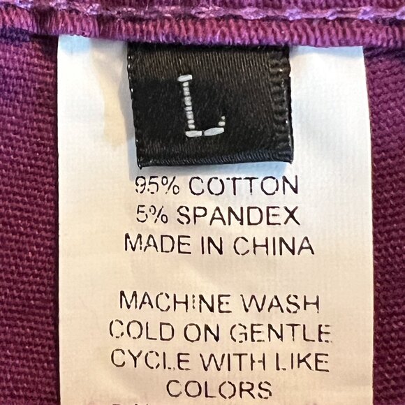 Unbranded Jeans Women's Purple Pants Size L (W30"xL30") High Rise Skinny Stretch - Picture 6 of 7